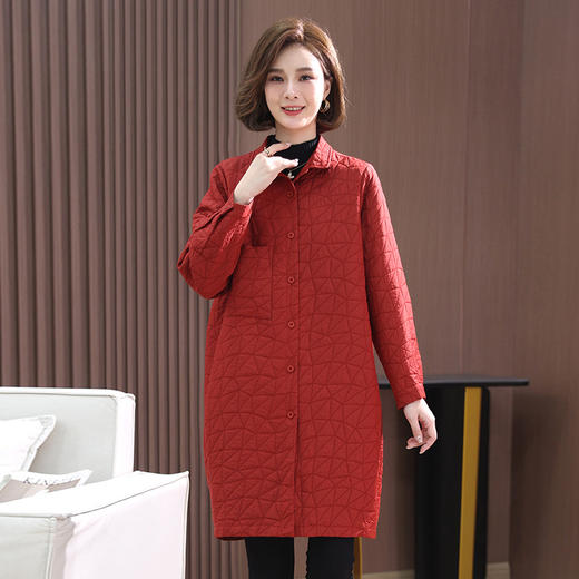 polo领夹棉风衣，韩版宽松保暖过膝百搭休闲外套HR-WH2359-29 商品图2