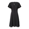 EITIE爱特爱夏季新款通勤雪纺系带黑色收腰a字连衣裙小黑裙B2207984 商品缩略图5