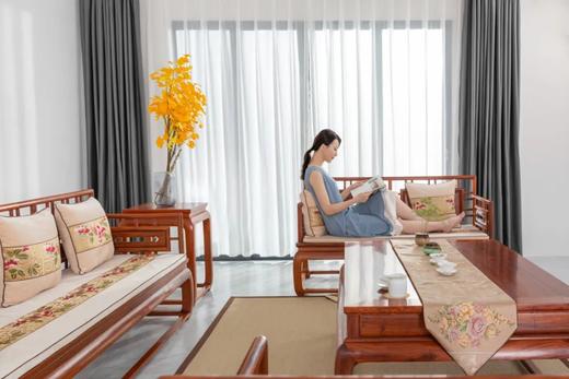 红桥红  家具严选  缅甸花梨（大果紫檀）【小轩窗 沙发 123六件套】 商品图3