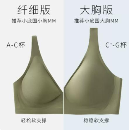 素肌良品【果冻条】软支撑无钢圈无痕文胸 升级固定杯 MX074F+MX124F-FX 商品图1