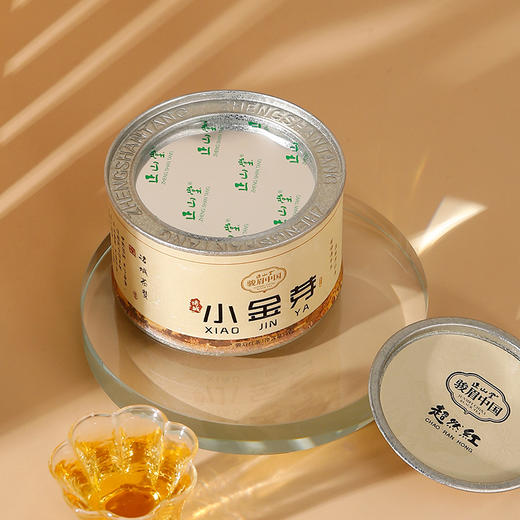 正山堂骏眉中国 诸城小金芽 超然红特级红茶山东茶叶罐装50g 商品图2
