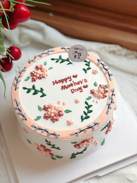 母亲节花花奶油蛋糕 下单前请仔细阅读商品详情 商品图1