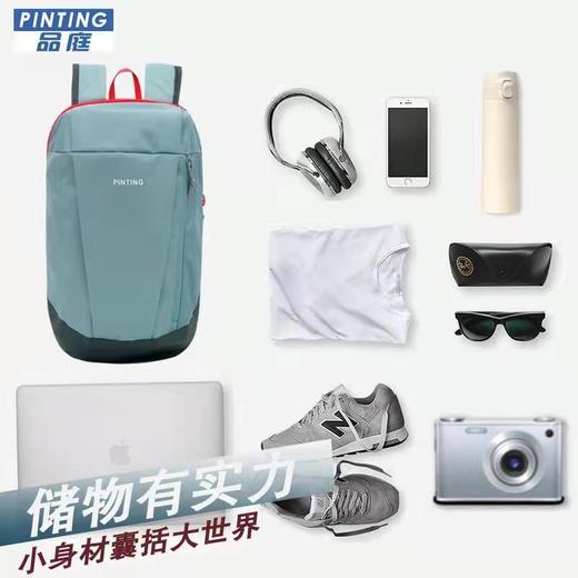 硬朗轮廓 防盗拉链 随性双肩包 户外运动小背包 轻便旅行包帆布游玩背包ykk12 商品图5