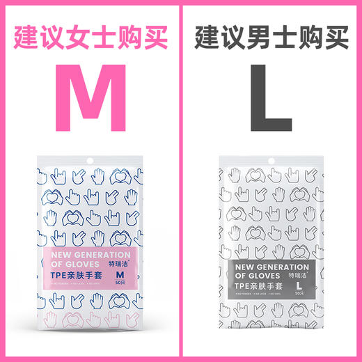 特瑞洁一次性手套食品级专用TPE加厚耐用型龙虾手套家用餐饮厨房 商品图5