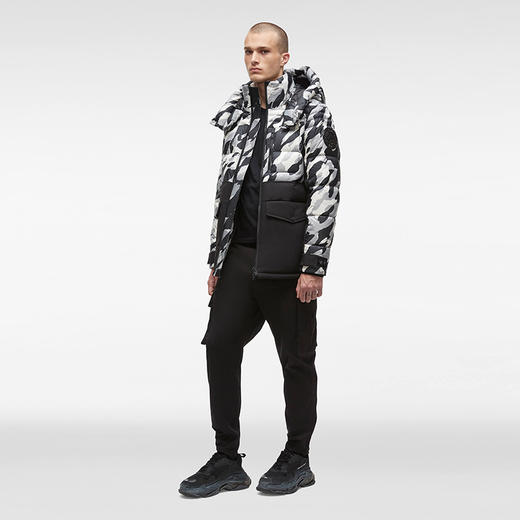 MOOSE KNUCKLES 男士驼鹿指关节徽标连帽羽绒服 混色 M32MJ139H 1042 商品图3