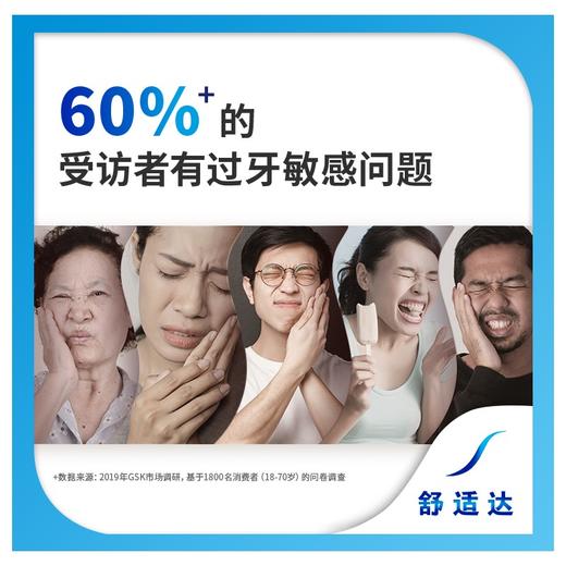 舒适达多效护理抗敏感牙膏  清新口气坚固牙釉质缓解牙敏感防蛀180g 商品图0