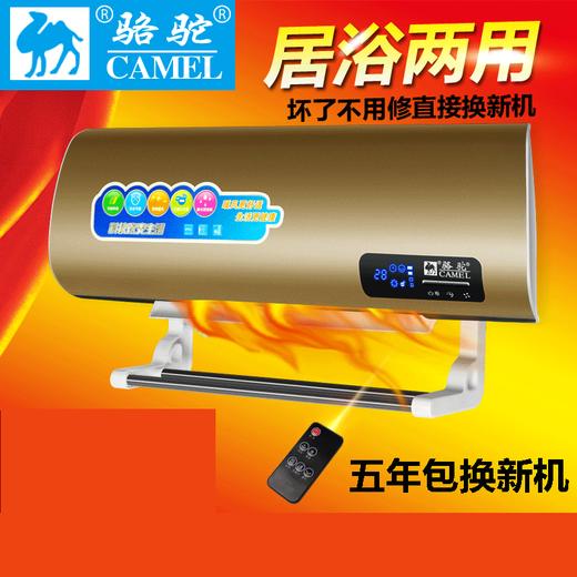 骆驼取暖器 家用暖风机 挂壁遥控电暖气壁挂浴室移动冷暖小空调扇 商品图0