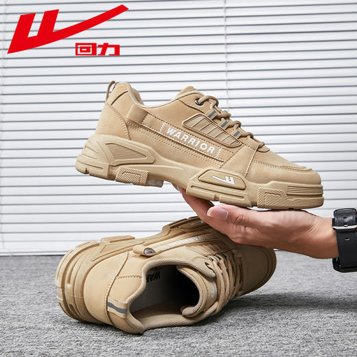 回力男鞋工装鞋2023秋冬季新款马丁靴加绒保暖休闲户外短靴鞋子男0715/213N 商品图1