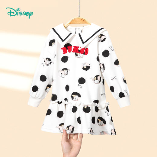 【商场同款】
迪士尼童装24秋季新品女童甜美米妮可爱长袖连衣裙女宝学院风长裙 商品图3