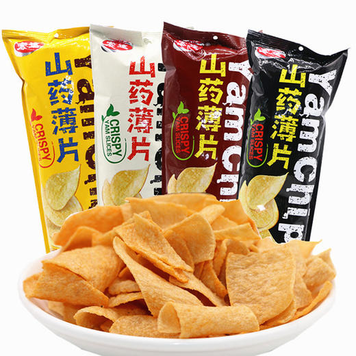 宏途山药薄片 番茄味/蜜汁烤翅味/酱香味/海苔90g*6袋 商品图0