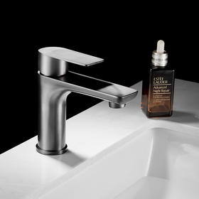 SQ：5264欧文单孔-枪灰 【加长出水咀】304材质