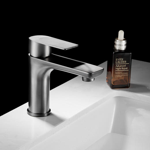 SQ：5264欧文单孔-枪灰 【加长出水咀】304材质 商品图0