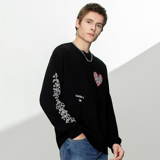 【Keith Haring联名】Lee男装套头卫衣情侣休闲圆领秋季LMT001112CST00FK11000/97W00 商品图1