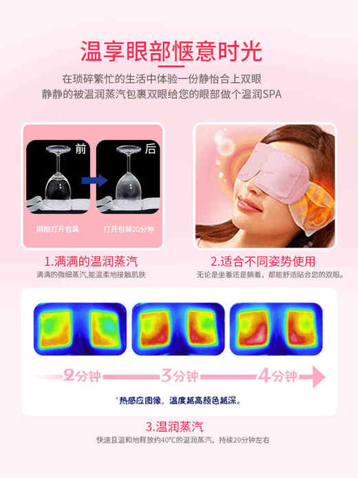 日本进口花王蒸汽眼罩热敷眼疲劳舒适睡眠眼贴12片遮光 商品图1