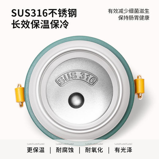 DILLER迪乐贝尔-轻奢复古高颜值316不锈钢便携长效保温锁冷保温杯MLH9070 商品图1