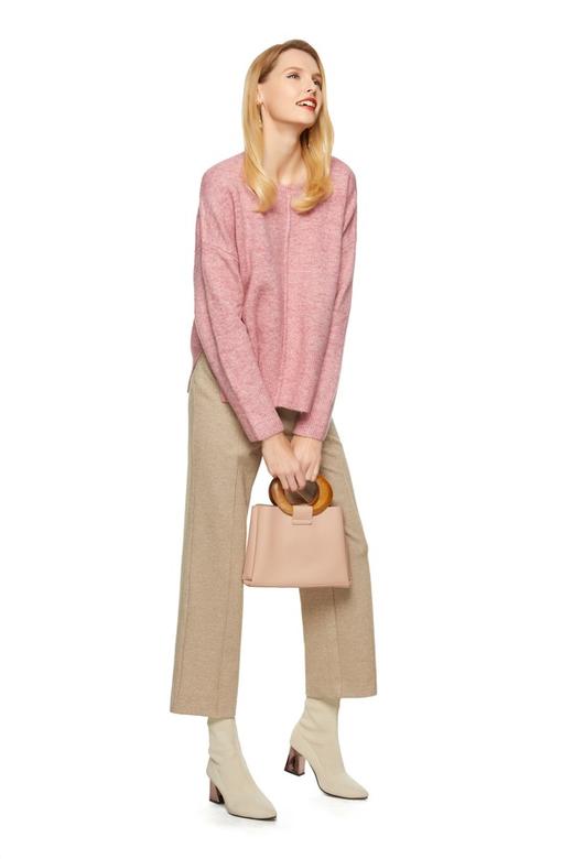 URBAN REVIVO 粉色开衩套头上衣 8594 商品图3