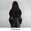 JUDYHUA LOGO弧型袖设计款针织上衣 JHC4M006 商品缩略图2