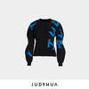 JUDYHUA LOGO弧型袖设计款针织上衣 JHC4M006 商品缩略图3