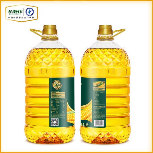 长寿花 食用油 非转基因 压榨一级玉米油（京东定制）6.18L 商品图3