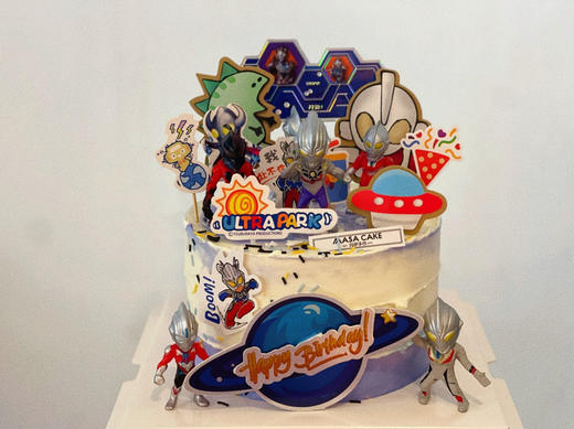 【奥特曼主题蛋糕】（插牌随机搭配） 商品图3