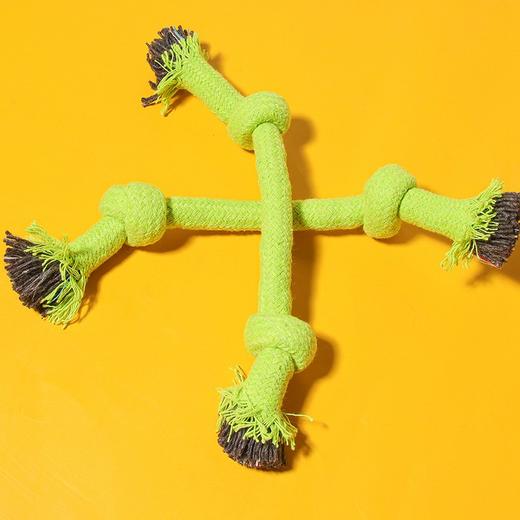 宠物玩具编织纯色棉绳双结20cm 磨牙耐咬 释放压力 商品图6