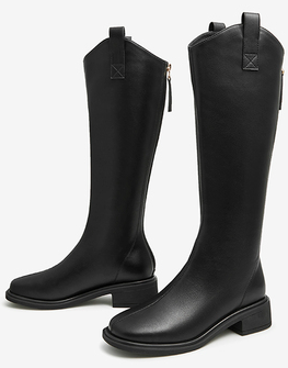 百货世界-百思图-人造革女靴