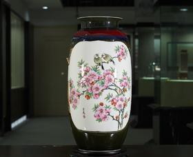 水点桃花紫藤灯笼瓶