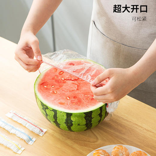 「100只装」黄鸭款一次性保鲜套 冰箱食品厨房餐饮用品防串味保鲜膜套食物盖套防尘剩菜饭菜罩用具 商品图1