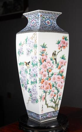 水点桃花水点紫藤四方尊