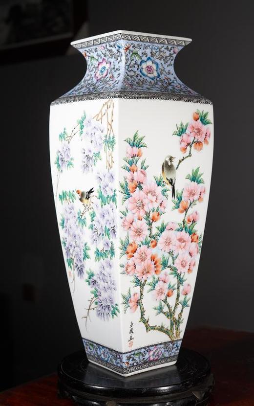 水点桃花水点紫藤四方尊 商品图0