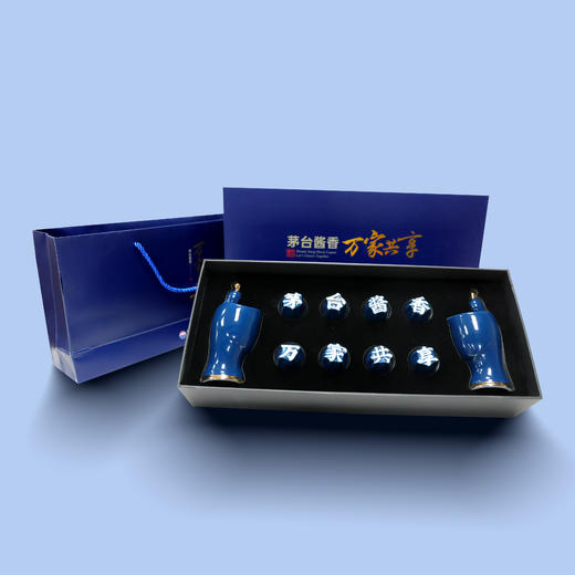 （赠品勿拍）茅台集团万家共享陶瓷酒具（2壶8杯） 商品图6