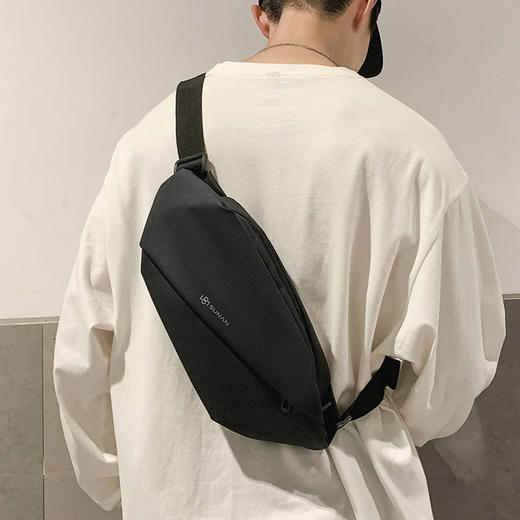 胸包 男士简约单肩包 腰包背包小挎包 女帆布学生斜挎包ykk07 商品图0