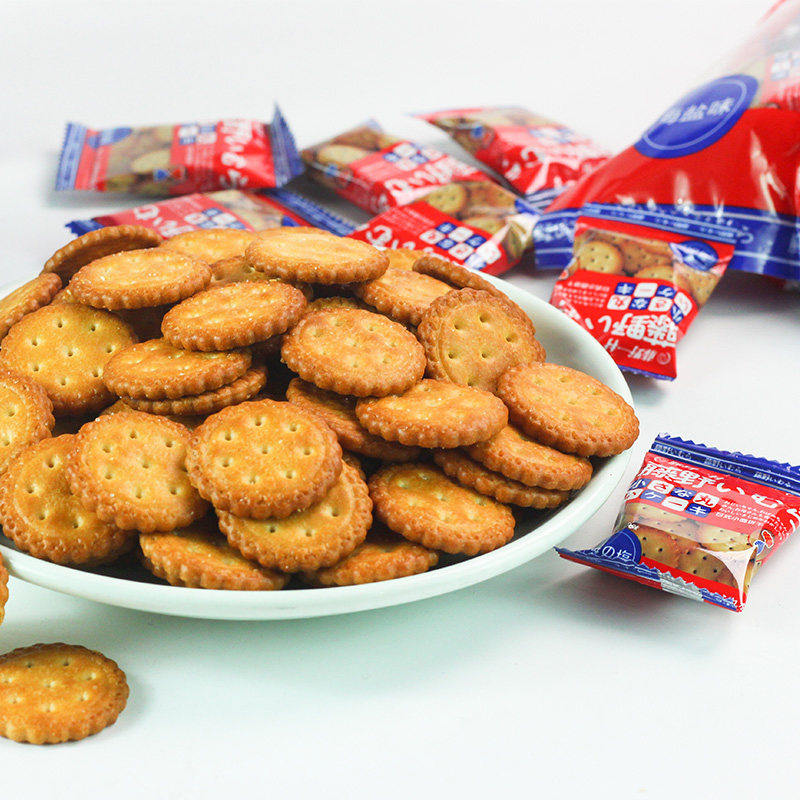 藤野一村小圆饼干248g*3（袋装）网红海盐日式零食饼干，淡淡海盐味混合牛奶，香香脆脆！