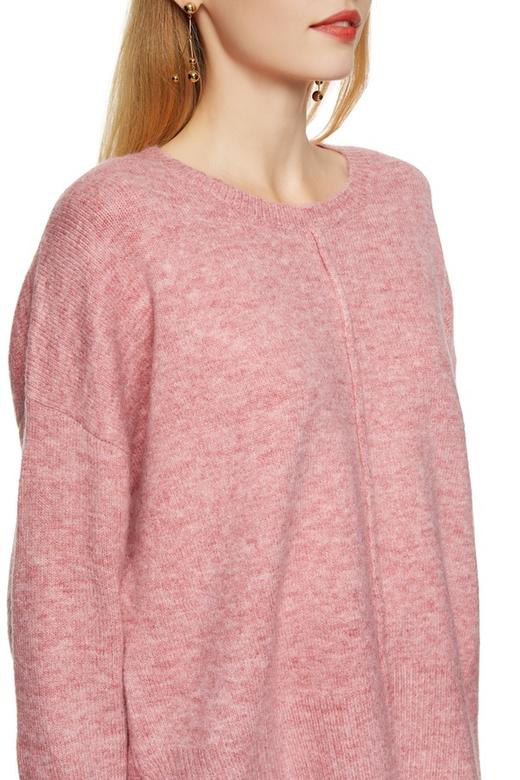 URBAN REVIVO 粉色开衩套头上衣 8594 商品图2