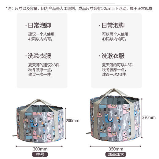 便携式可折叠水盆中号 商品图1