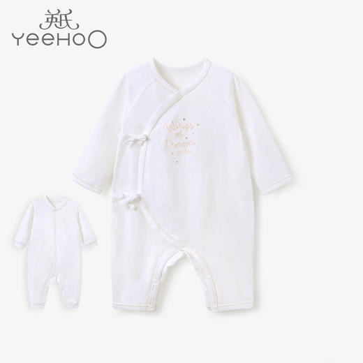 英氏婴儿连体衣宝宝爬服新疆长绒棉哈衣YLHAJ01046A YLAAJ01017A 商品图0