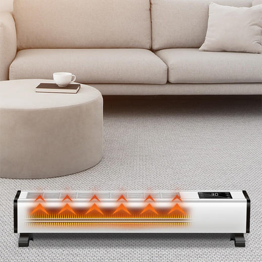 新款移动踢脚线取暖器 暖风机 电暖气电采暖移动地暖对流式加热器 商品图2