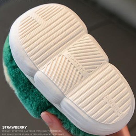 中童丨儿童西瓜棉拖鞋毛绒保暖【WG22660】 商品图2