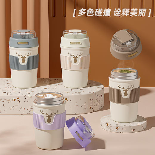 【4款配色！316不锈钢内胆保温杯】咖啡杯便携欧式随手办公杯 居家日用餐饮用具不锈钢保温杯简约学生情侣车载礼品水杯 商品图0