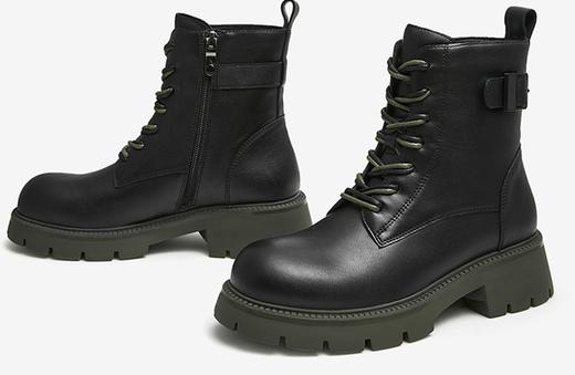 百货世界-百思图-牛皮革女皮靴 商品图0