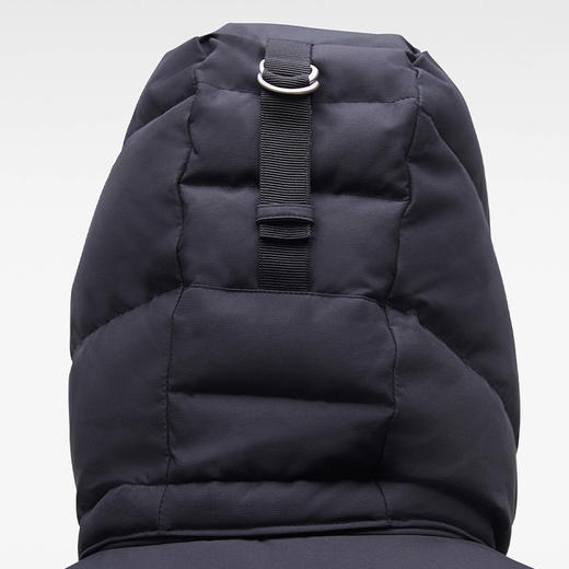 MOOSE KNUCKLES 男士金属驼鹿指关节徽标绗缝连帽羽绒服 黑色 M32MJ178 291 商品图2