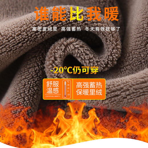 雀说 女士特厚羊羔绒棉裤加厚加绒发热毛线裤德绒蚕丝护膝高腰保暖裤女AL W2182-WX114- 商品图1