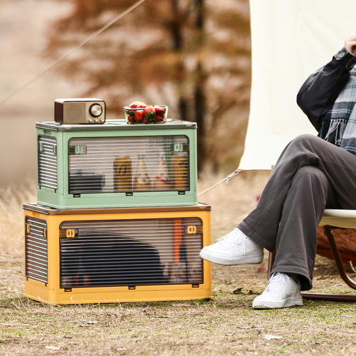 户外露营折叠收纳箱大容量野营车载后备箱家用储物箱 商品图0