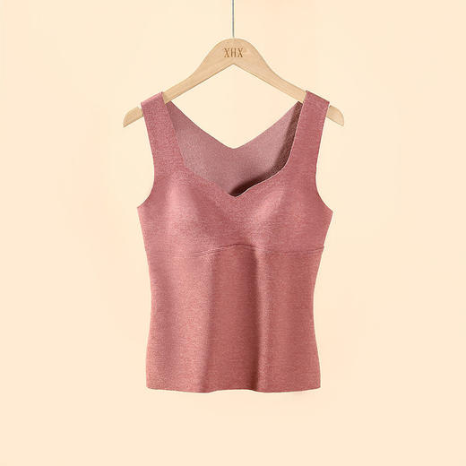 保暖 背心内衣女 打底衫内搭 秋冬无痕加绒加厚ykk29 商品图3