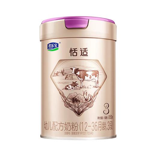 竹源店-君乐宝恬适幼儿配方奶粉3段850g 商品图0