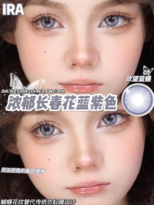 IRA 美瞳半年抛 欲望蓝蝶 直径14.2mm着色13.4mm 商品图2