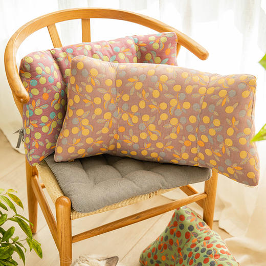 浆果系列护腰靠办公居家柔软布艺腰枕 商品图1