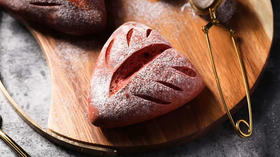 紫薯坚果拉丝欧包——顶焙良品日式面包粉