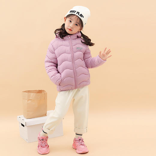 JX-外套 史努比儿童棉衣轻薄款2022新款秋冬装男女童连帽短款轻薄休闲外套 商品图5