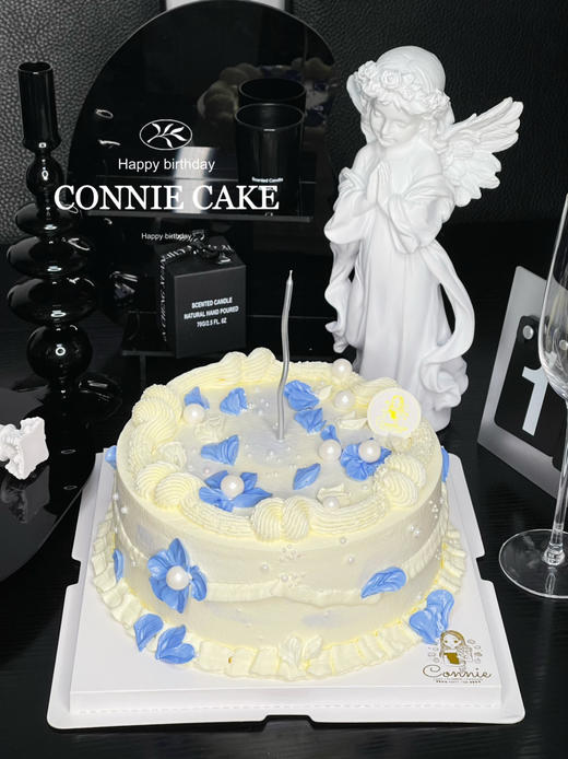 【1258】复古蓝色花花 商品图3